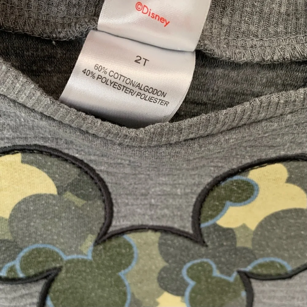 Mickey Mouse Camouflage SweatPants Set, Size 2T, PreLoved, Good Condition - Picture 6 of 7
